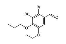 Benzaldehyde, 2,3-dibromo-5-ethoxy-4-propoxy结构式