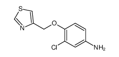 3-氯-4-(4-噻唑甲氧基)苯胺结构式