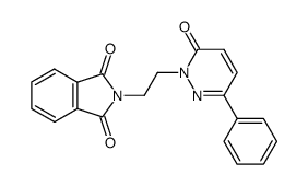 6-phenyl-2-[2-(phthalimido)ethyl]-3(2H)-pyridazinone结构式