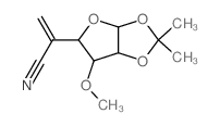 a-D-xylo-Hexofuranurononitrile,5-deoxy-3-O-methyl-5-methylene-1,2-O-(1-methylethylidene)- (9CI) structure