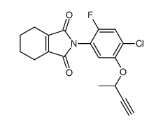 2-(5-but-3-yn-2-yloxy-4-chloro-2-fluoro-phenyl)-4,5,6,7-tetrahydroisoi ndole-1,3-dione picture