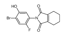 N-(4-bromo-2-fluoro-5-hydroxyphenyl)-3,4,5,6-tetrahydrophthalimide结构式