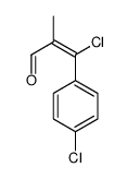 3-chloro-3-(4-chlorophenyl)methacrylaldehyde structure