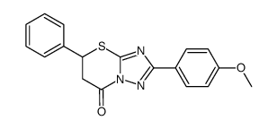 2-(4-Methoxy-phenyl)-5-phenyl-5,6-dihydro-[1,2,4]triazolo[5,1-b][1,3]thiazin-7-one结构式