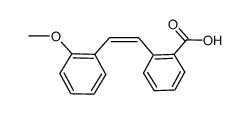 cis-2'-methoxystilbene-2-carboxylic acid Structure