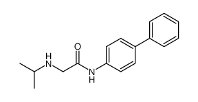N-联苯基-4-基-2-异丙基氨基乙酰胺结构式