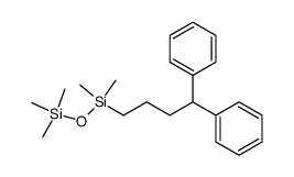 (4,4-Diphenylbutyl) pentamethyl disiloxane Structure