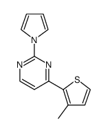 Pyrimidine, 4-(3-methyl-2-thienyl)-2-(1H-pyrrol-1-yl)结构式