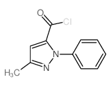 3-甲基-1-苯基-1H-吡唑-5-羰酰氯结构式