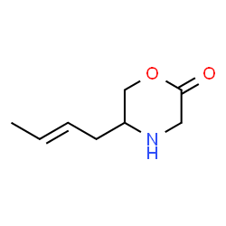 2-Morpholinone,5-(2E)-2-butenyl- (9CI) Structure