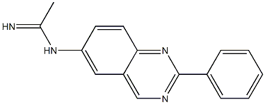 N-(2-phenylquinazolin-6-yl)acetamidine结构式