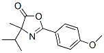 5(4H)-Oxazolone,2-(4-methoxyphenyl)-4-methyl-4-(1-methylethyl)- structure