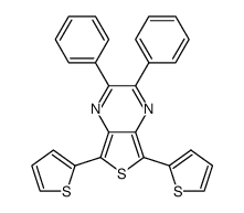 2,3-diphenyl-5,7-di(thiophen-2-yl)thieno[3,4-b]pyrazine Structure