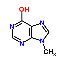 6H-Purin-6-one,1,9-dihydro-9-methyl- structure