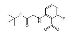 tert-butyl (3-fluoro-2-nitro-phenylamino)-acetate结构式