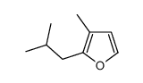 3-methyl-2-(2-methylpropyl)furan结构式