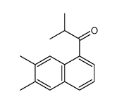 1-(6,7-dimethylnaphthalen-1-yl)-2-methylpropan-1-one结构式