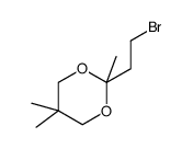 2-(2-溴乙基)-2,5,5-三甲基-1,3-二恶烷结构式