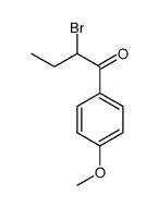 2-bromo-1-(4-methoxyphenyl)butan-1-one structure