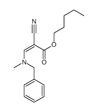 pentyl 3-[benzyl(methyl)amino]-2-cyanoprop-2-enoate结构式