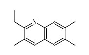2-ethyl-3,6,7-trimethylquinoline结构式