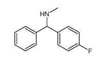 Benzenemethanamine, 4-fluoro-N-methyl-α-phenyl结构式