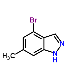 4-溴-6-甲基-1H-吲唑结构式