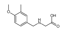 2-[(4-methoxy-3-methylphenyl)methylamino]acetic acid结构式