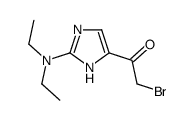 2-bromo-1-[2-(diethylamino)-1H-imidazol-5-yl]ethanone结构式