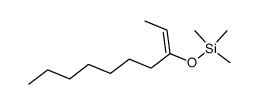 (E)-3-(trimethylsiloxy)-2-decene Structure