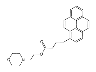 2-morpholin-4-ylethyl 4-pyren-1-ylbutanoate结构式