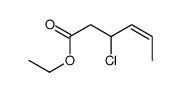 ethyl 3-chlorohex-4-enoate结构式