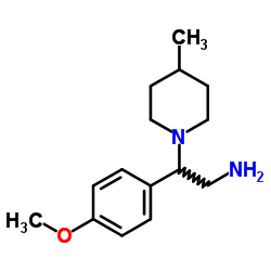 2-(4-METHOXY-PHENYL)-2-(4-METHYL-PIPERIDIN-1-YL)-ETHYLAMINE结构式