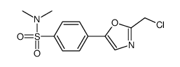 4-[2-(chloromethyl)-1,3-oxazol-5-yl]-N,N-dimethylbenzenesulfonamide Structure