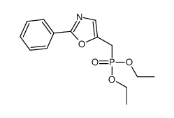 5-(diethoxyphosphorylmethyl)-2-phenyl-1,3-oxazole结构式