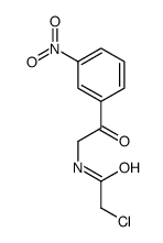 2-chloro-N-[2-(3-nitrophenyl)-2-oxoethyl]acetamide结构式