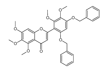 4',6'-dibenzyloxy-2',3',5,6,7-pentamethoxyflavone结构式