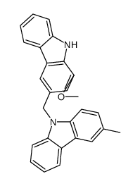 1-methoxy-3-[(3-methylcarbazol-9-yl)methyl]-9H-carbazole Structure