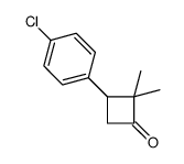 3-(4-chlorophenyl)-2,2-dimethylcyclobutan-1-one Structure