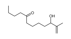 10-hydroxy-11-methyldodec-11-en-5-one Structure