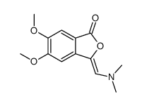 3-(dimethylaminomethylidene)-5,6-dimethoxy-2-benzofuran-1-one结构式