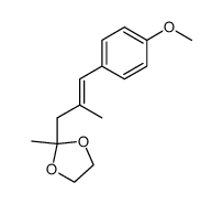 5-p-methoxyphenyl-4-methylpent-4-en-2-one ethylene acetal Structure