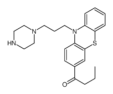 1-[10-(3-piperazin-1-ylpropyl)phenothiazin-3-yl]butan-1-one结构式