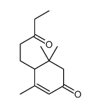 3,5,5-trimethyl-4-(3-oxopentyl)cyclohex-2-en-1-one Structure