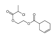 2-(2-chloropropanoyloxy)ethyl cyclohex-3-ene-1-carboxylate结构式