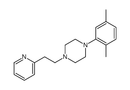 1-(2,5-dimethylphenyl)-4-(2-pyridin-2-ylethyl)piperazine结构式