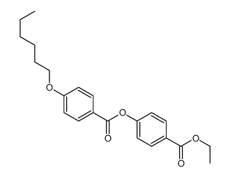 (4-ethoxycarbonylphenyl) 4-hexoxybenzoate结构式