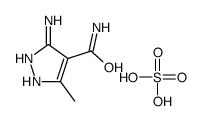 5-Amino-3-methyl-1H-pyrazole-4-carboxamide sulfate (1:1) Structure