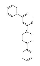 3-methylthio-3-N-(N'-phenyl)piperazino-1-phenyl-2-propen-1-one Structure