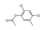 2,4-Dichlor-5-methyl-phenyl-acetat结构式